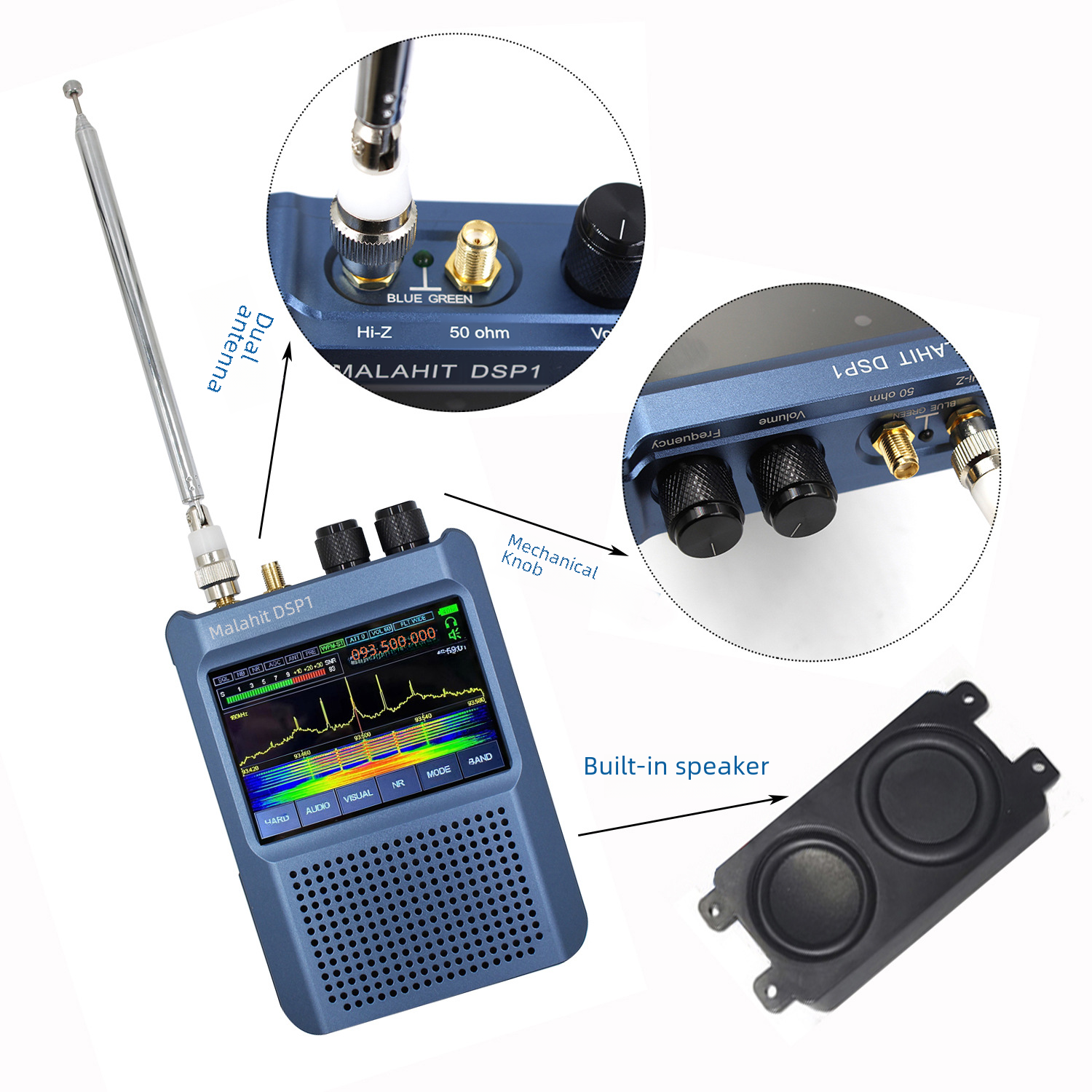 V9 Version 1.10D Malahit-DSP1 SDR Receiver - SDR receiver for sale